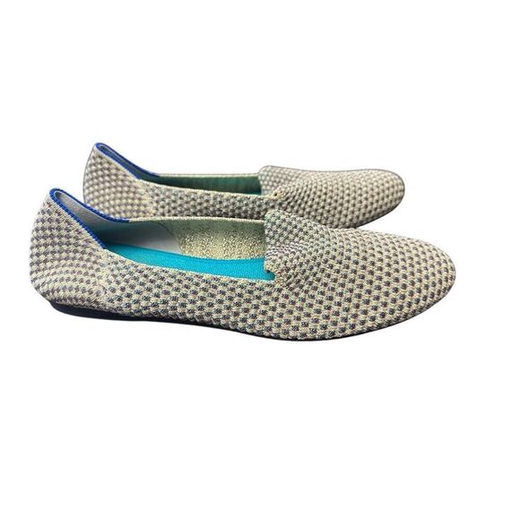 ROTHYS LIMITED EDITION MULTI METALLIC SPARKLING ROUND FLATS SIZE 7 1/2 - Picture 2 of 9